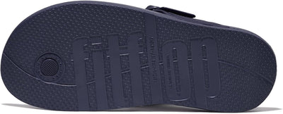 Fitflop Damen Iqushion Zehensteg Flache Sandale 38 EU Midnight Navy Marineblau, 38 EU Midnight Navy