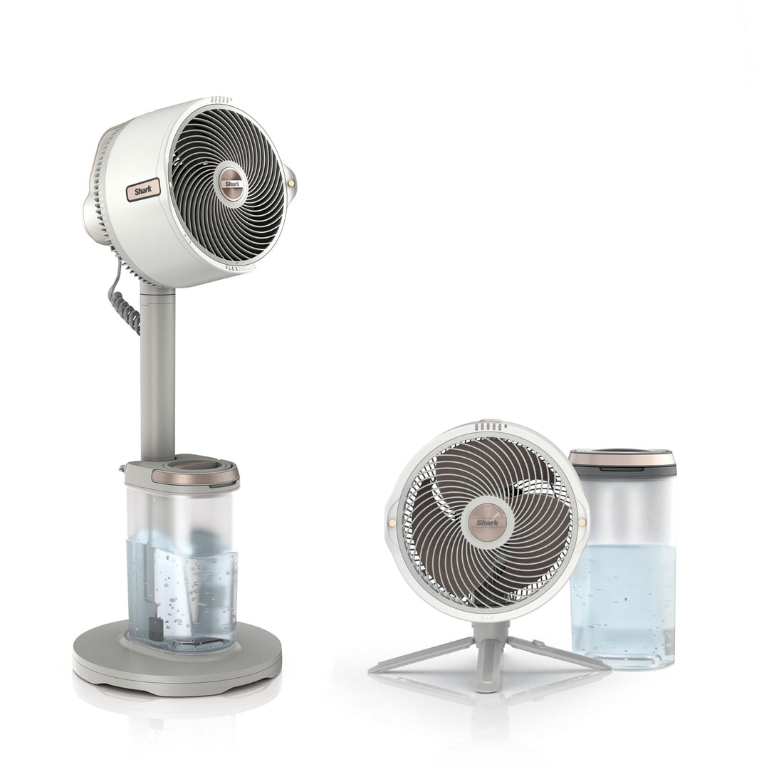 Shark FlexBreeze Pro Mist Akku-Ventilator für innen und aussen mit Sprühsystem, tragbarer Sprühtank,