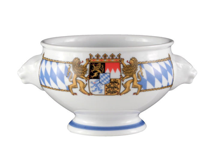 Seltmann Weiden 001.455849 Compact Bayern Löwenkopfterrine 0,50 L, Blau/Weiss/Gelb/Rot