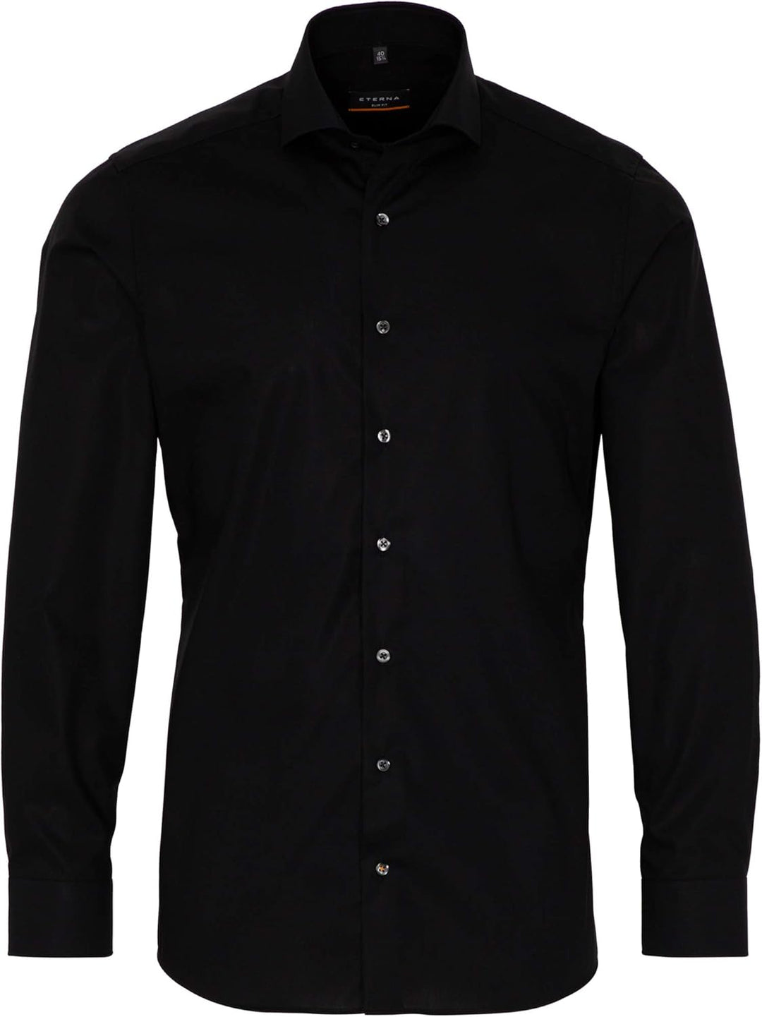 ETERNA Herren Original Shirt Slim FIT 38 Schwarz, 38 Schwarz