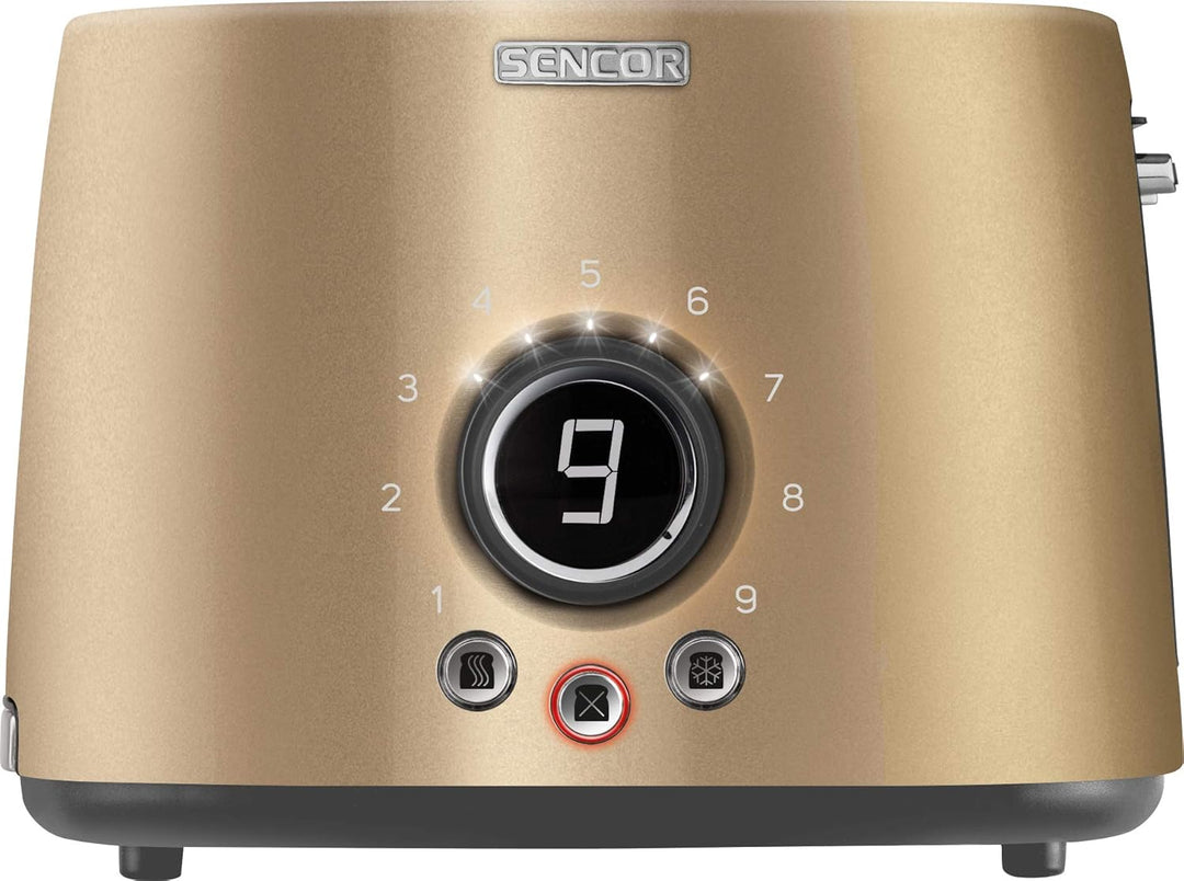 SENCOR STS 6057CH 2-Scheiben-Toaster (1000 Watt, Elektronischer Timer - 9 Stufen der Röstintensitätr