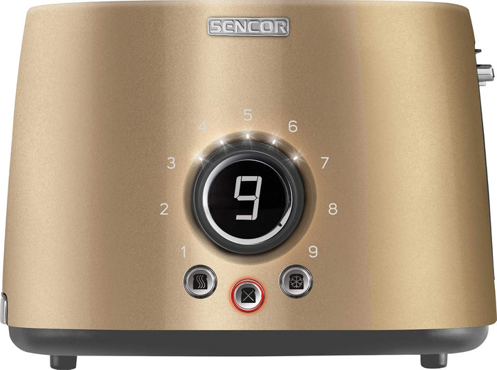 SENCOR STS 6057CH 2-Scheiben-Toaster (1000 Watt, Elektronischer Timer - 9 Stufen der Röstintensitätr
