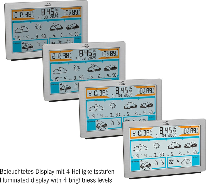 TFA Dostmann WLAN Wetterstation TFA.me ID-02, 35.8100, Profi-Wettervorhersage durch wetter.com 3 bis