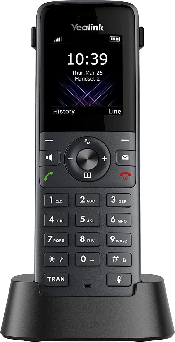 Yealink W73P DECT IP Telefon System (W70B Basis + W73H Handset) Schwarz W73P (Basis W70B und W73H Mo