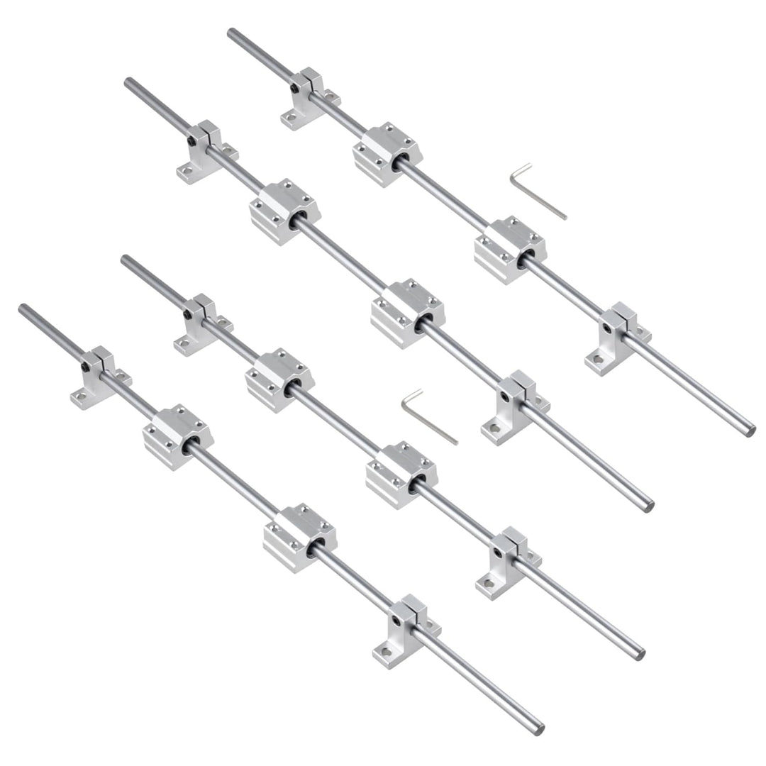 CNCMANS 4Stück 350mm Linearwelle Ø8mm Linearführung 350mm Linearführungen Präzisionswelle mit 8Stück