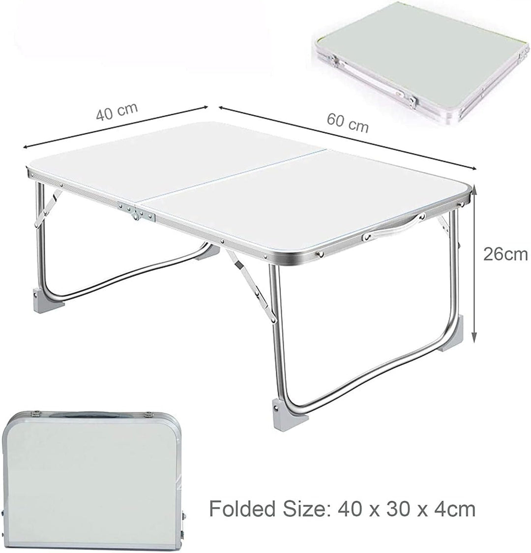 Laptop-Schreibtisch, Bett-Tablett, Tisch mit Griff, Aluminium, faltbar, tragbar, Picknicktisch, Note