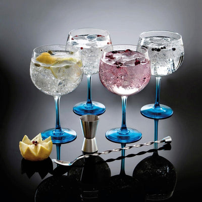 Luminarc Fiesta Combinados Color Gin Cocktailgläser-Set (inkl. Löffel und Messbecher), 6er Pack