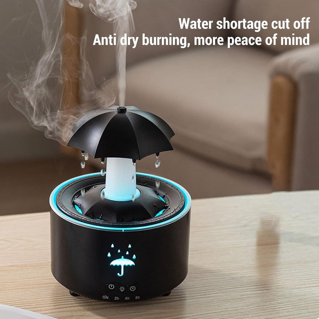 Rotierender Regenschirm Luftbefeuchter, Regentropfen Luftbefeuchter für Schlafzimmer, Diffusor für ä