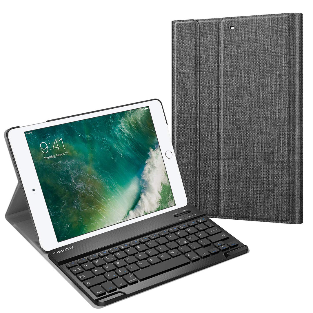Fintie Tastatur Hülle für iPad 9.7 Zoll 2018 2017 / iPad Air 2 / iPad Air - Ultradünn Schutzhülle Ke