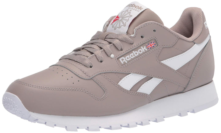 Reebok Damen Classic LeatherSneaker 45.5 EU Boulder Grey White Vector Red
