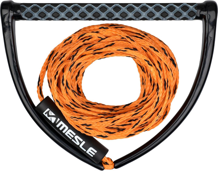 Mesle Wakeboard-Leine ONE 60', 15'' breiter Eva Griff, Wakeboard Seil Hantel orange, orange