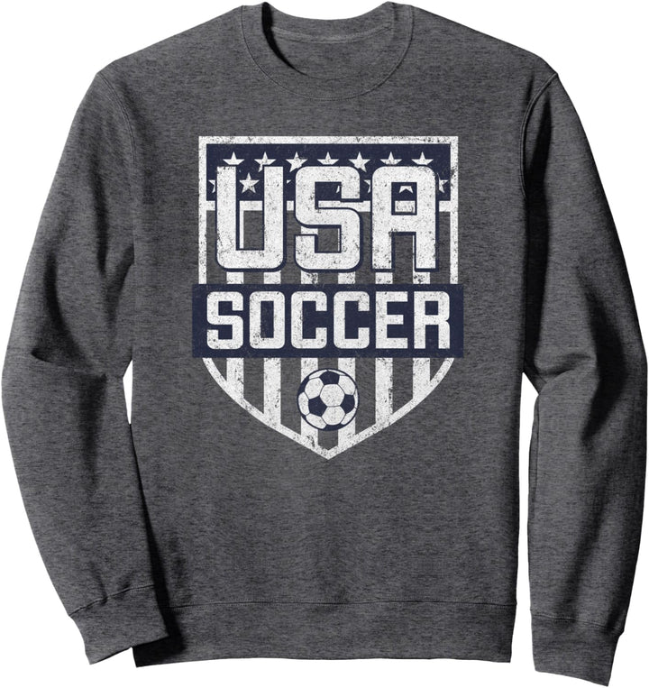 Trendy USA Soccer Stars & Stripes Ball Icon Sweatshirt