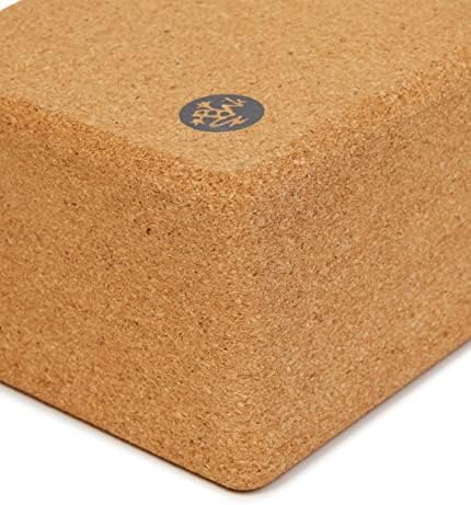 Manduka Lean Cork Block Yogablock 8.6” x 2.75” x 4.33” Kork, 8.6” x 2.75” x 4.33” Kork