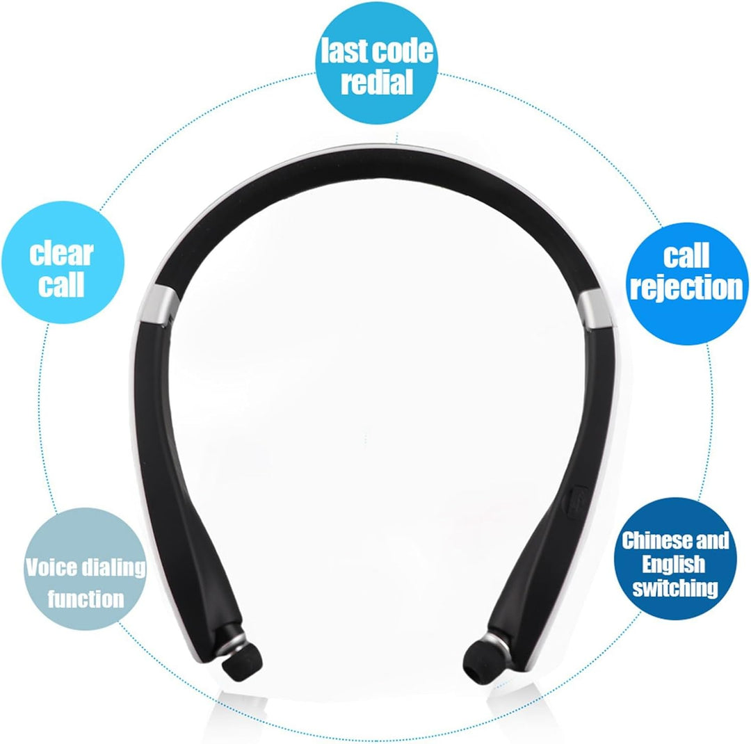 Bluetooth Kopfhörer, SX-991 Faltbarer Nacken hängender Typ Teleskop Headset Drahtlose Bluetooth Kopf
