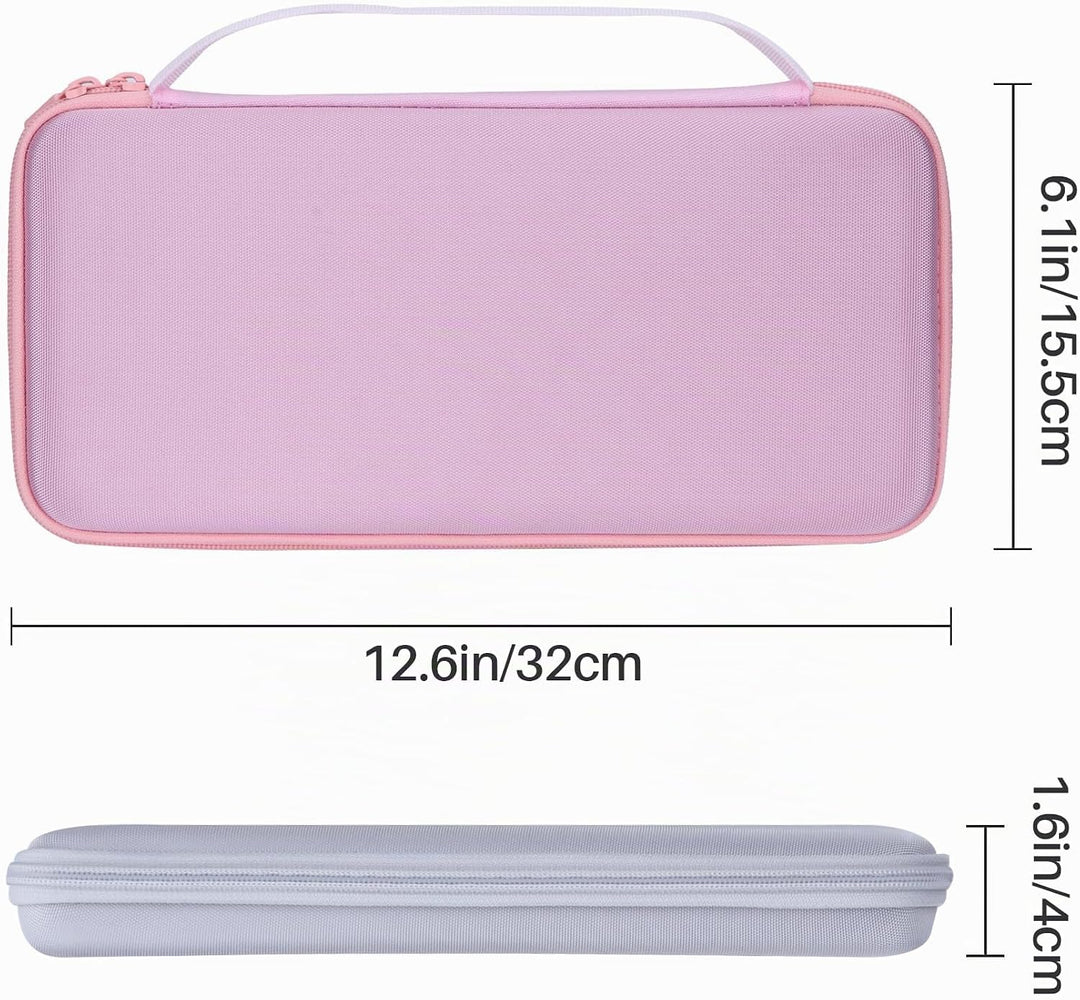 Lebakort Hart Schutzhülle Etui für Logitech MX Keys Mini Kompakt Tastatur Rosa MX Keys Mini Tasche,