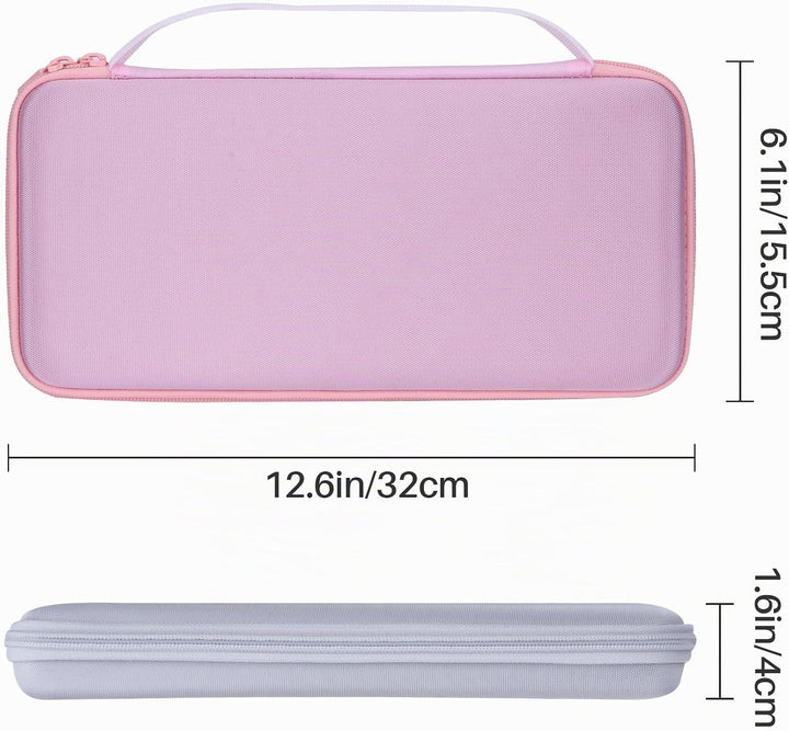Lebakort Hart Schutzhülle Etui für Logitech MX Keys Mini Kompakt Tastatur Rosa MX Keys Mini Tasche,