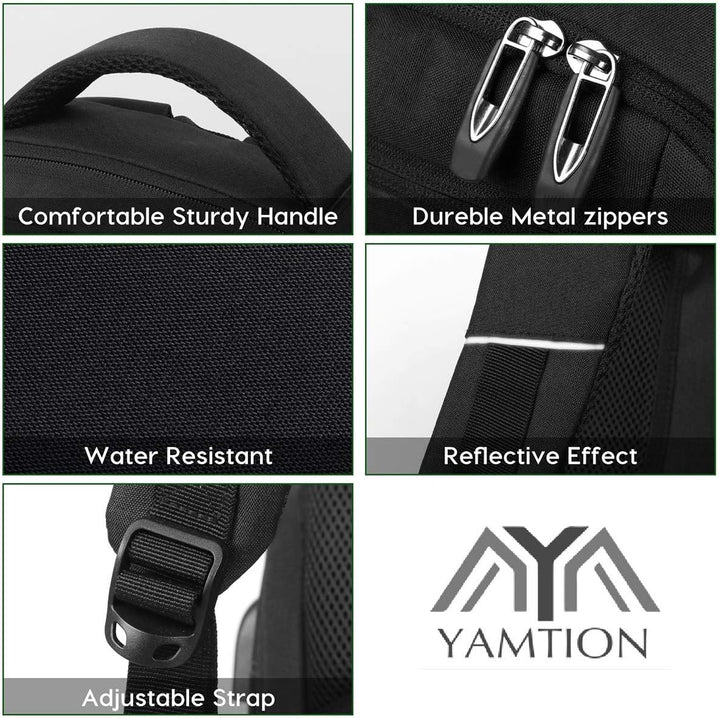 Laptop Rucksack Schulrucksack für 17.3 Zoll Laptop Daypacks für Herren Business Rucksack mit USB Lad