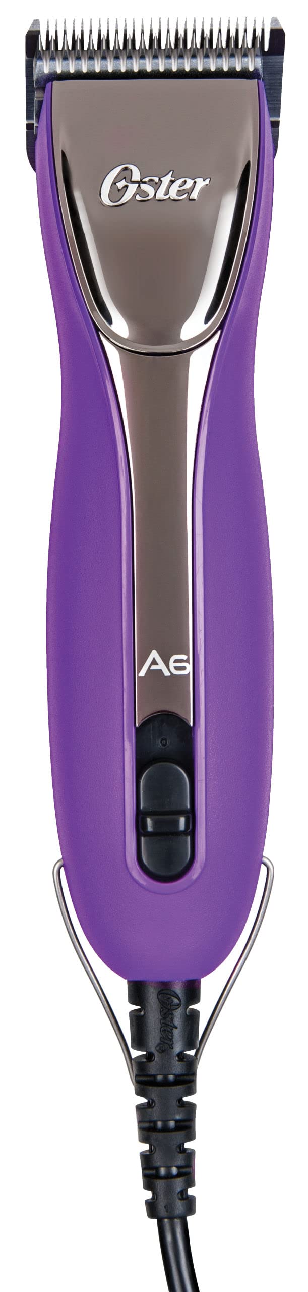 Oster Scherm. A6 slim, lila mit gummiertem Griff Weiss, Weiss