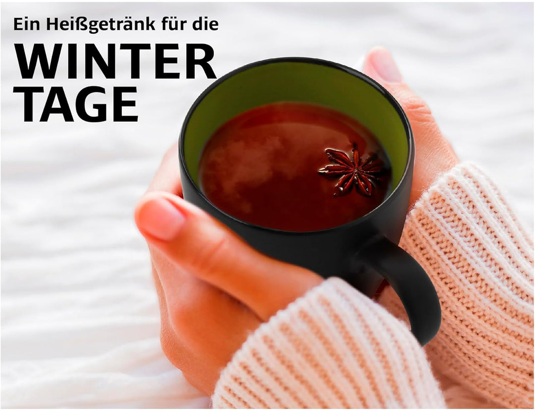 MIAMIO - 6 x 350 ml Kaffeetassen/Kaffeebecher Set - Tassen Set 6er Modern - Le Papillon Kollektion (