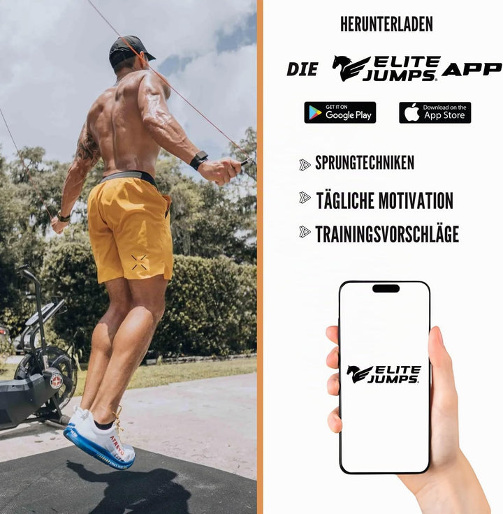 Elite SRS; Do Hard Things, Beaded Jump Rope - Adjustable Jump Ropes for Fitness with Unbreakable Han