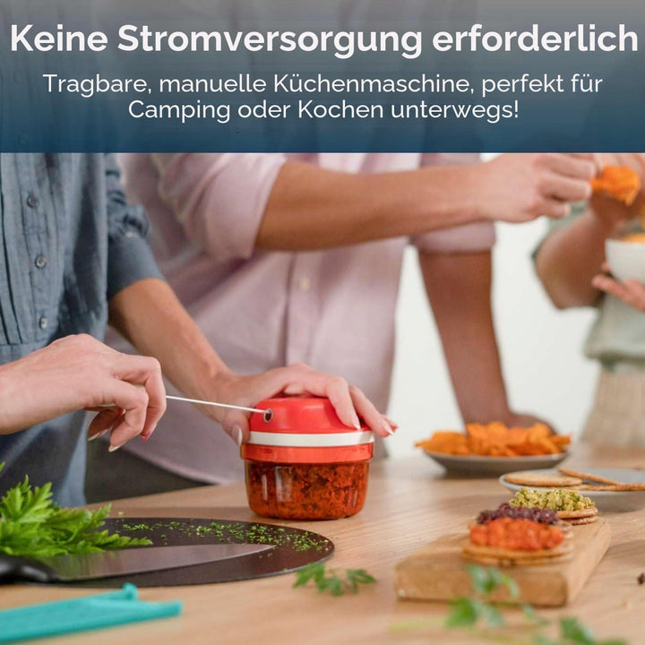 Tupperware SuperSonic Zerkleinerer Mini, 300 ml Fassungsvermögen, manuelle Küchenmaschine – Küchenhe