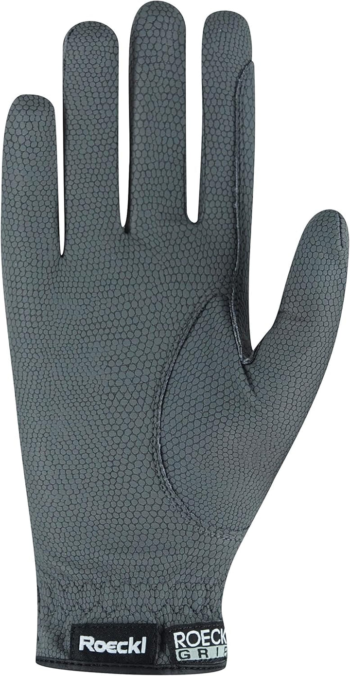 Roeckl Sports Reithandschuh ROECK-Grip, Turnier Sommer Handschuh, 7 Farben, Grösse 6-11 7.5 Anthrazi
