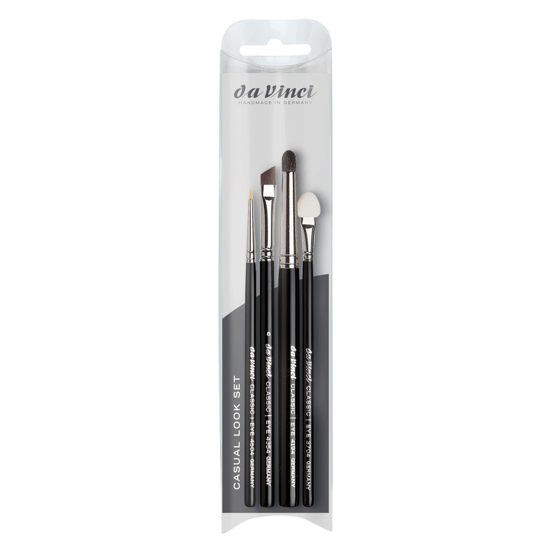 Da Vinci CASUAL PINSELSET , 4-teilig , mit Schminkanleitung , Handmade in Germany , 1 Stück