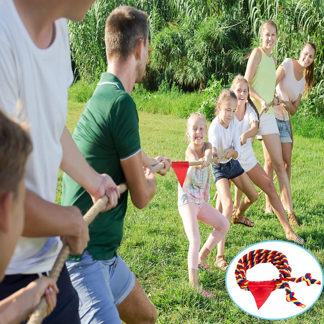 WYRJXYB Outdoorspiele Tauziehen Seilspiel 18M, Outdoor Spiele Gartenspiele für Kinder Erwachsene, Ta