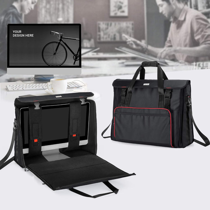 CURMIO Reisetasche für iMac, 27 Zoll Display-Computer Tragetasche, Aufbewahrungstasche für PC, Monit