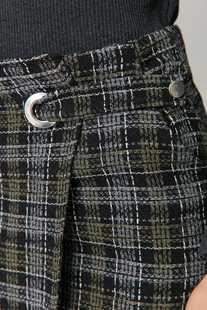 TRENDYOL Damen Mini Zweireihig Straight Webstoff Rock Skirt 36 Khaki, 36 Khaki