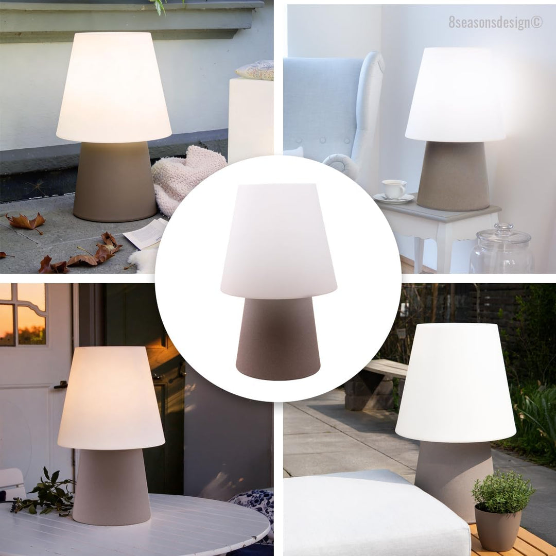Light Life Leuchtobjekt Lampe "Taupe" 60 cm (LED) Indoor & Outdoor