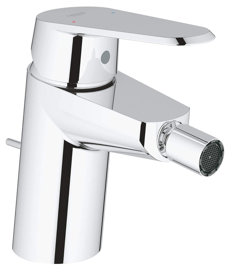 GROHE Eurodisc Cosmopolitan Bidetarmatur, Zugstange, Kugelgelenk-Auslauf 33244002, Silber Hebel Smal