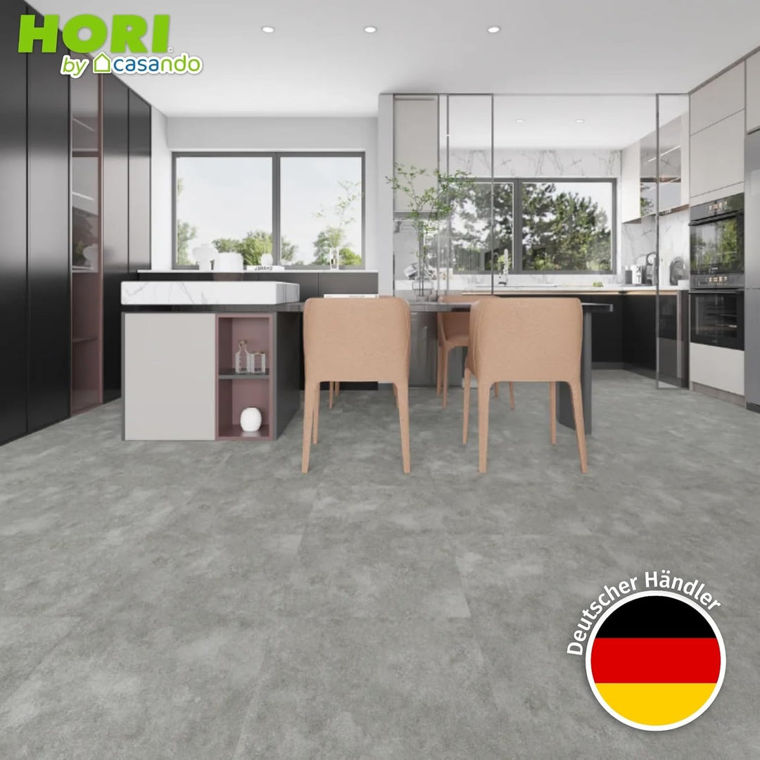 HORI Klick Hart Vinylboden aus hochwertigem SPC ohne PVC, Splendida, moderne Landhausdiele, 1,736 m²