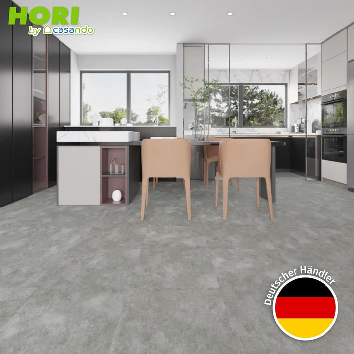 HORI Klick Hart Vinylboden aus hochwertigem SPC ohne PVC, Splendida, moderne Landhausdiele, 1,736 m²
