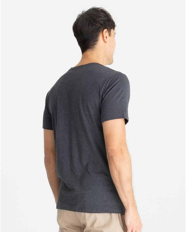 Hurley Herren Evd Wash Core OAO Solid Tee T-Shirt M Heather Black, M Heather Black