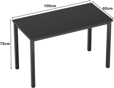 Need Computertisch Schreibtisch 100x60 cm PC Tisch Bürotisch Arbeitstisch Esstisch für Home Office,