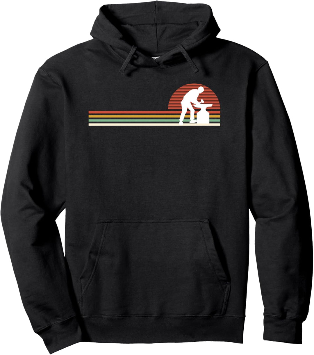 Retro Schmied Hufschmied Schmiede Handwerker Werkstatt Pullover Hoodie