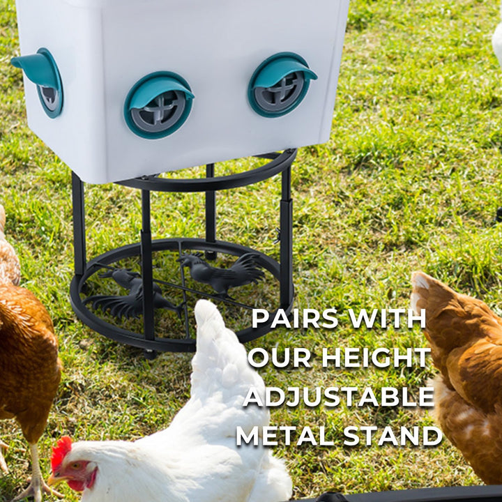 Whimsii Hühnerfutterspender Kein Abfall, automatischer Hühnerfutterspender, Nagetiersicher, wetterfe