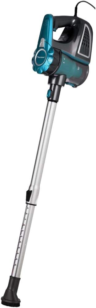 Bestron Beutelloser Handstaubsauger mit Stab, Aktionsradius: 6,5 m, Kapazität: 0,6 l, 600 Watt, Rot/