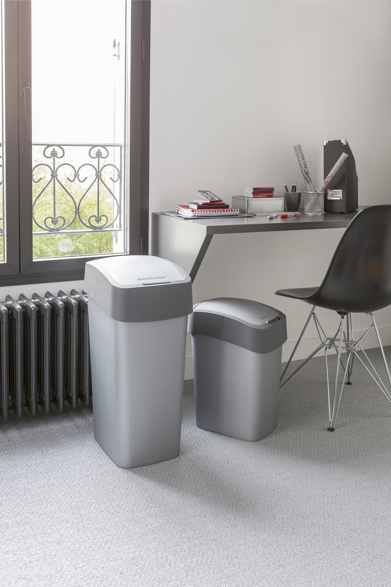 CURVER Abfalleimer „FLIP Bin“ 50L 29.4x37.6x65.3 Einheitsgrösse, 29.4x37.6x65.3 Einheitsgrösse