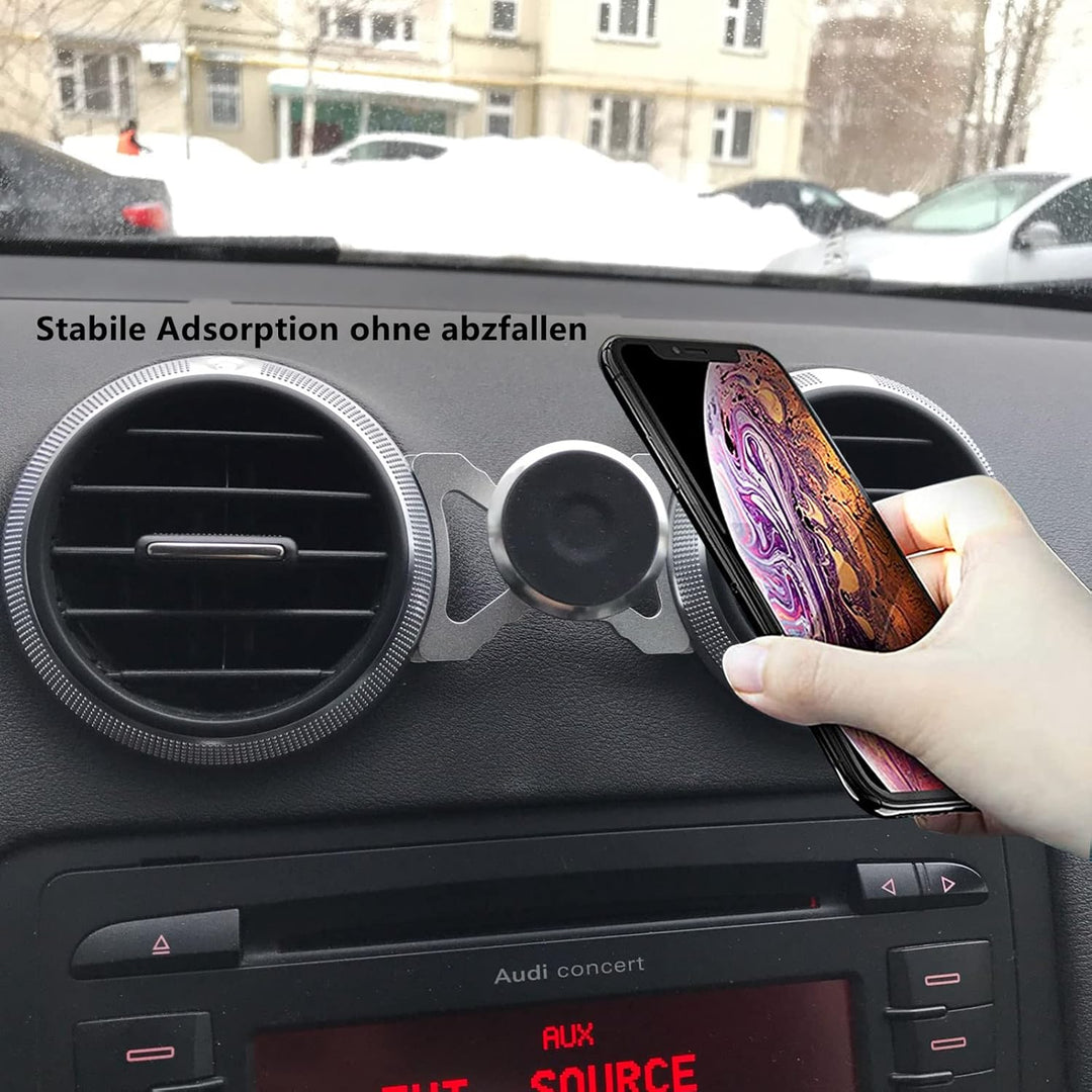 Magnet Handyhalterung kompatibel Audi A3 8P und Audi S3 8P geeignet für Smartphone und GPS mit Auto