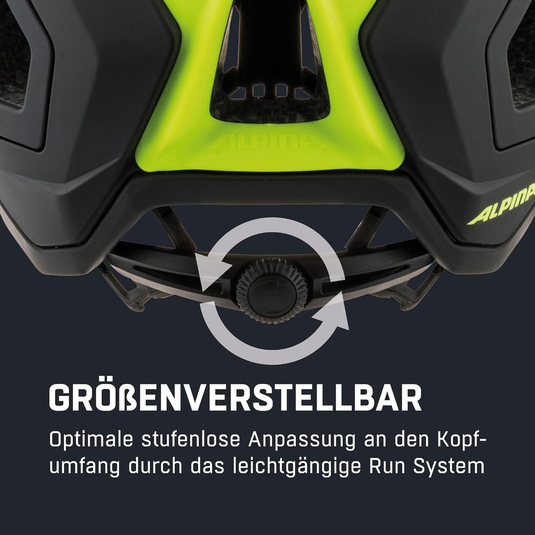 ALPINA COMOX - Widerstandsfähiger, Stossabsorbierender & Anpassbarer Enduro Fahrradhelm Mit kurzem S