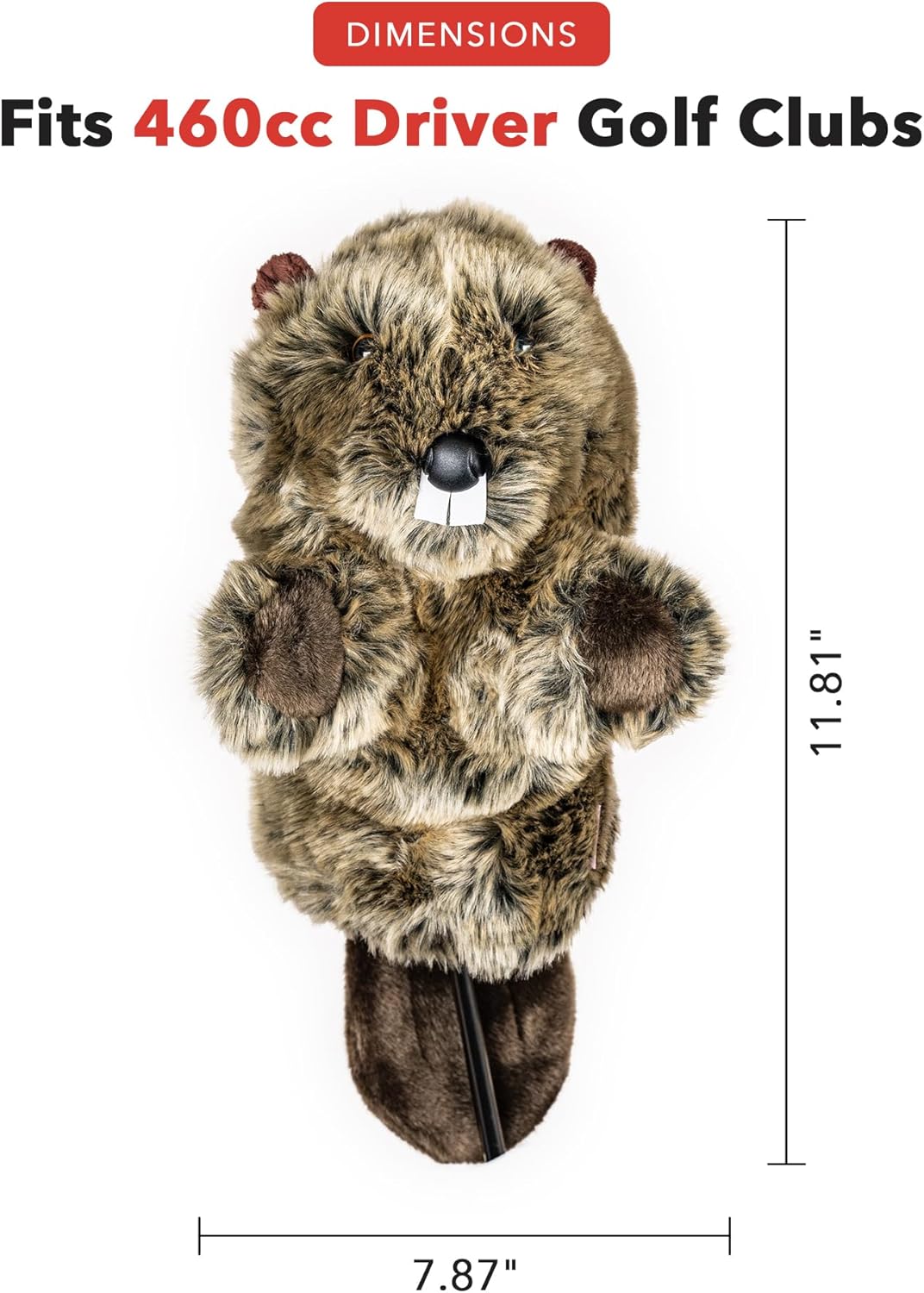 Daphne's Beaver Golfschlägerhaube Nicht zutreffend Braun, Nicht zutreffend Braun