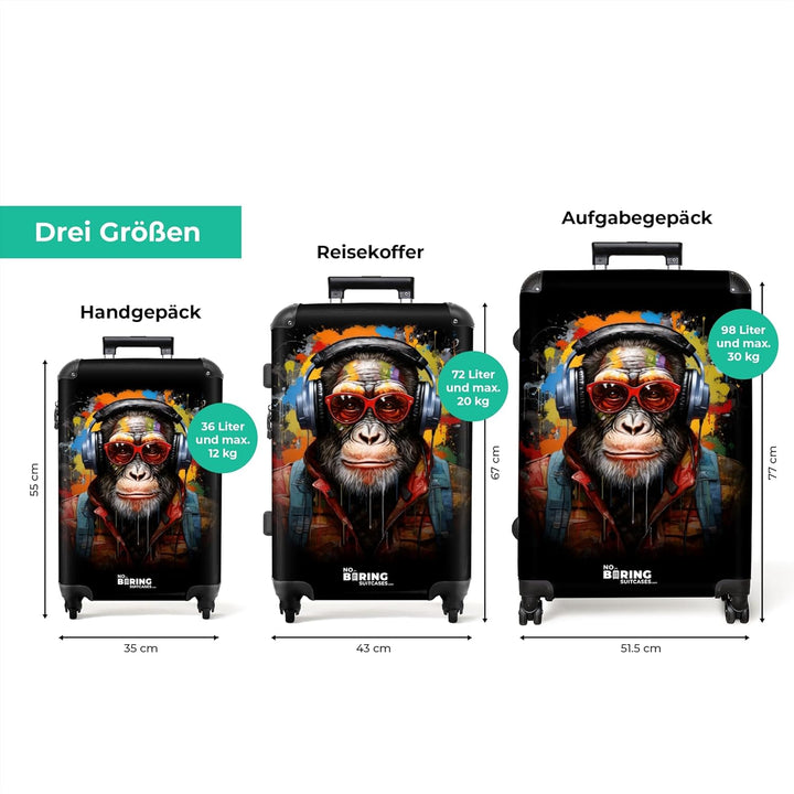 Koffer XL Gross 77x51.5x28 cm Reisekoffer mit Rollen Leicht Trolley grosser Hartschalenkoffer Rollko