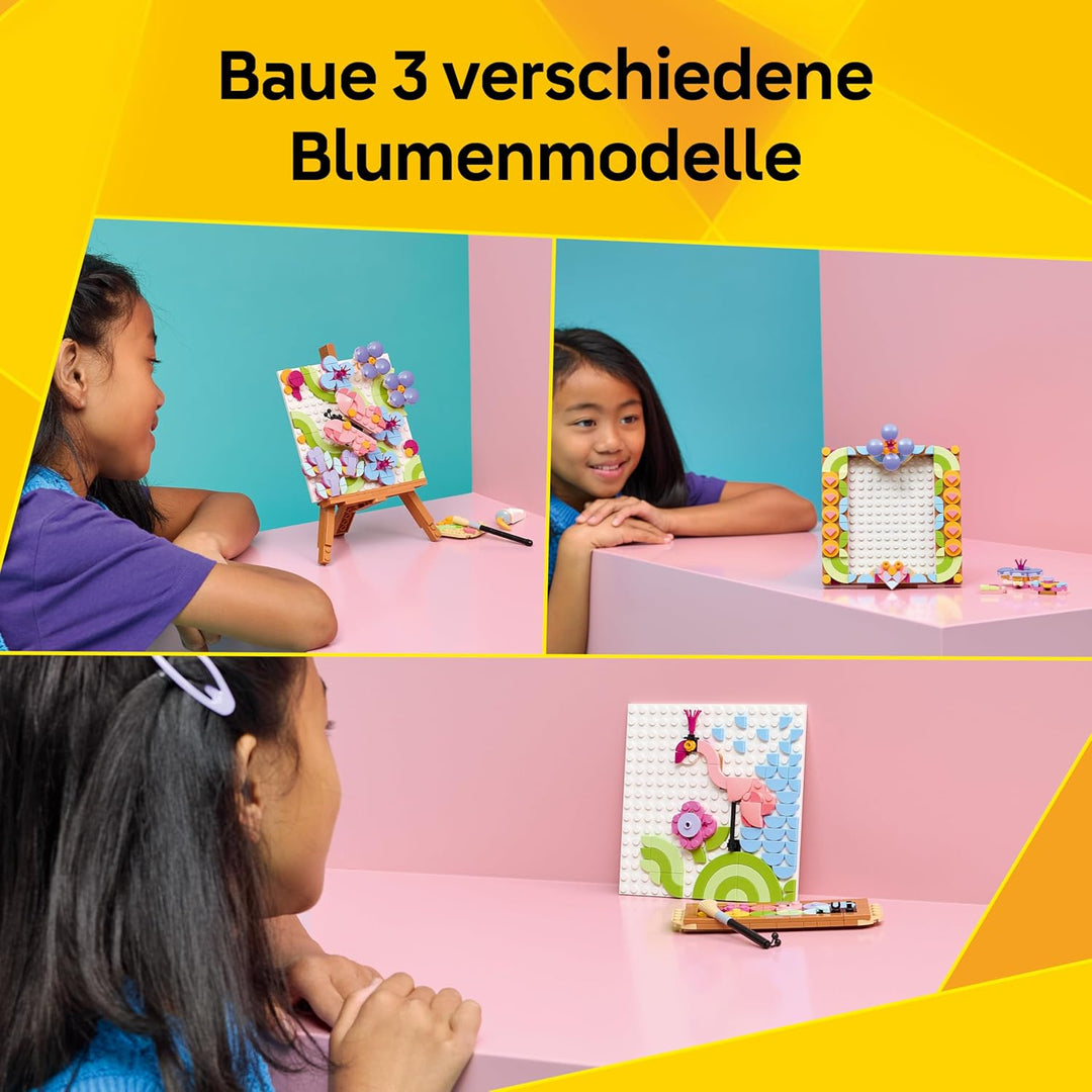 LEGO Creator 3-in-1-Set Deko-Blumengemälde - 3D Modellbau - 3 Bauoptionen: Gemälde, Bilderrahmen ode