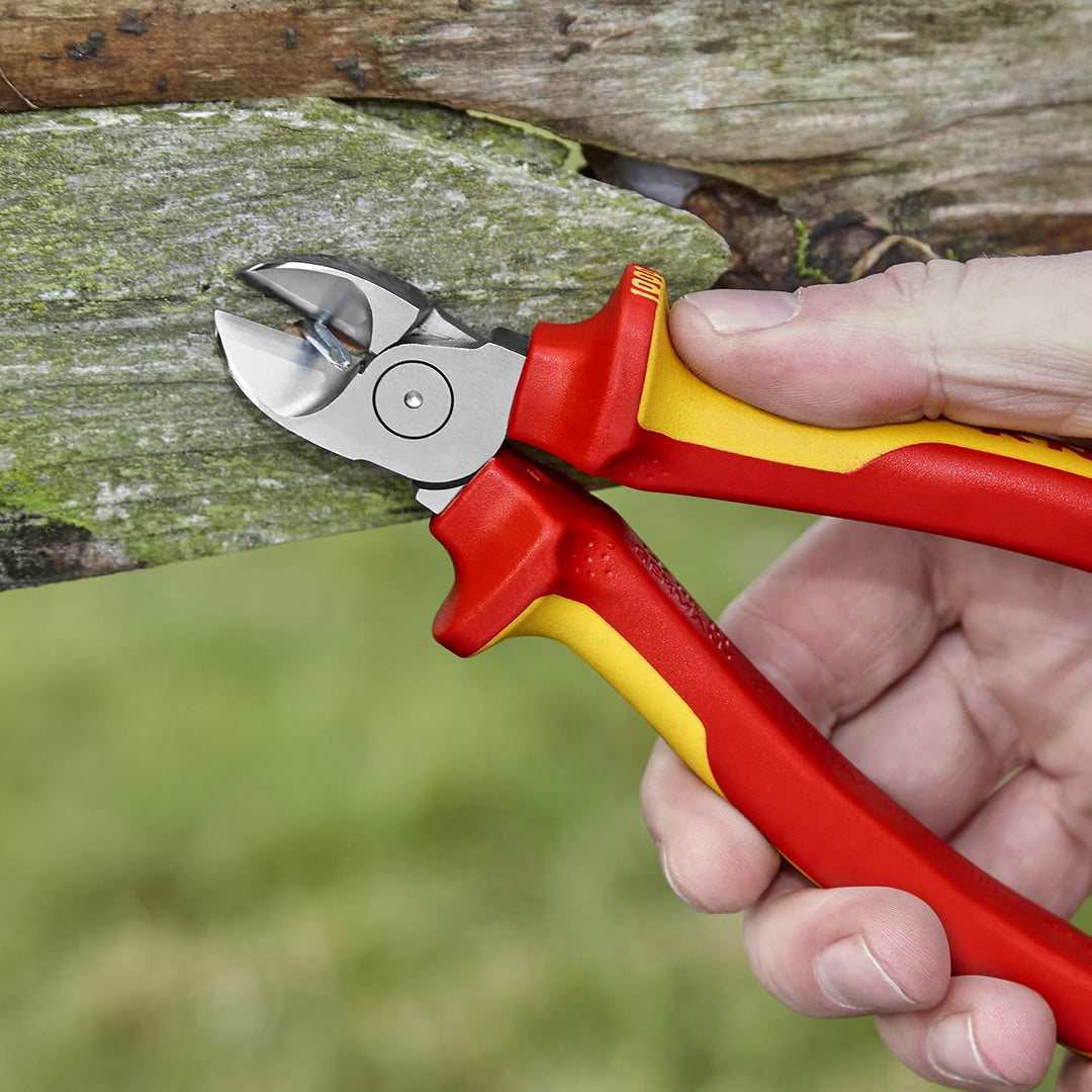 KNIPEX Spitz-Kombizange 1000V-isoliert (145 mm) 08 26 145 &amp; Seitenschneider 1000V-isoliert (160 mm)