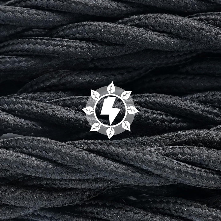 GreenSun Textilkabel 3 adrig - 10 Meter Textilkabel 3 x 0,75 mm² Stoffkabel Lampenkabel Textilummant
