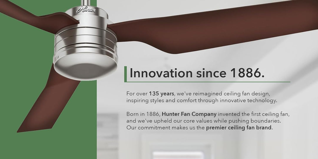 HUNTER FAN Deckenventilator Bayport 107 cm für den Innenbereich, mit Zugkette und 4 austauschbaren F