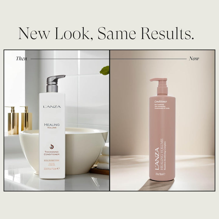 L'ANZA Heilungsvolumen Verdickungskonditionierer (1,000 ml), Verleiht Feinem & Glattem Haar Glanz, V