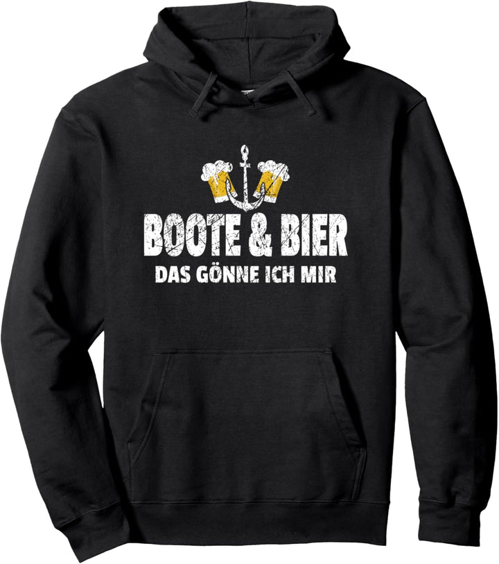 Lustig Segeln Segelboot Segler Segelschiff Steuerrad Herren Pullover Hoodie